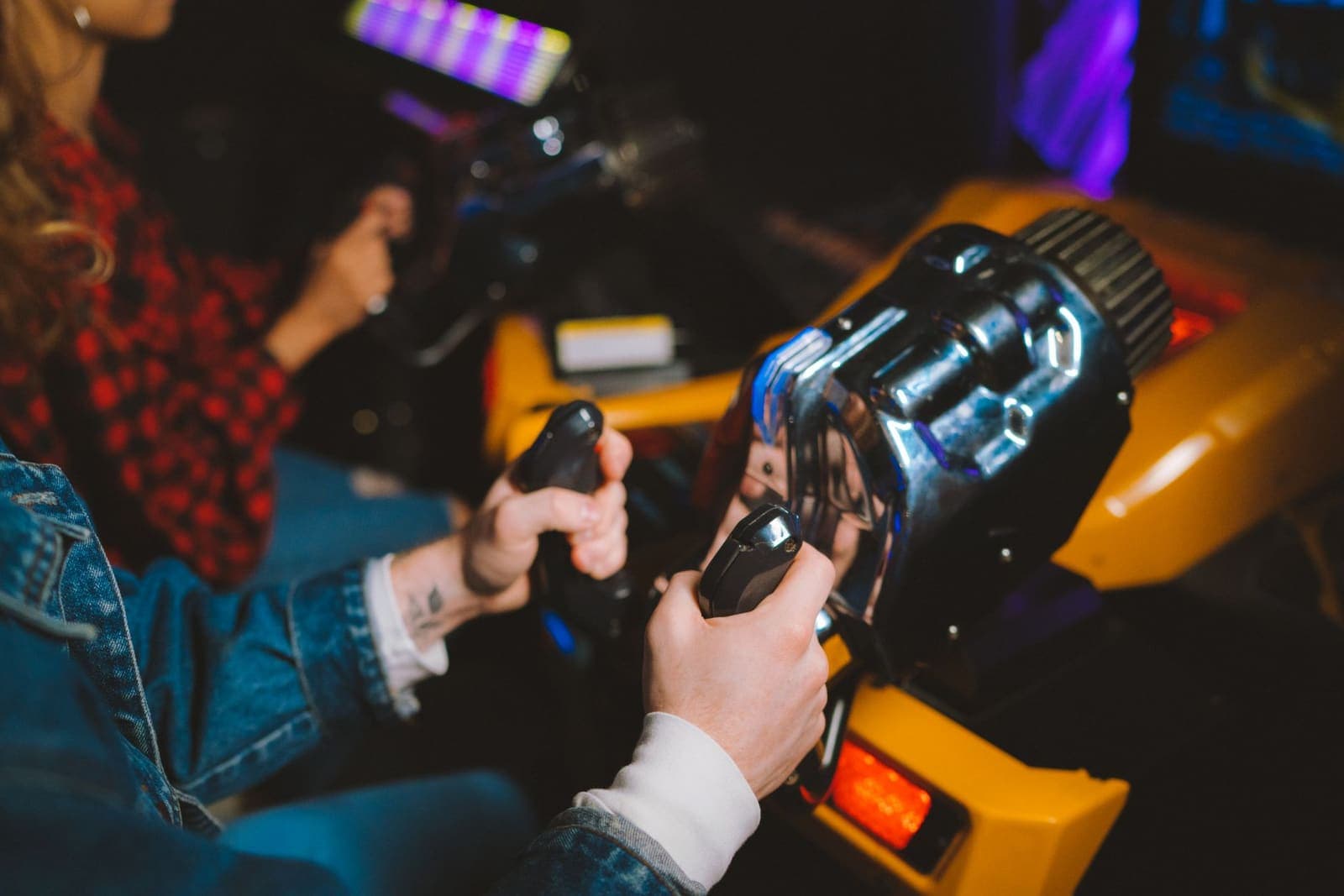 A row of gaming machines in a land based arcade typical of Merkur's European operations