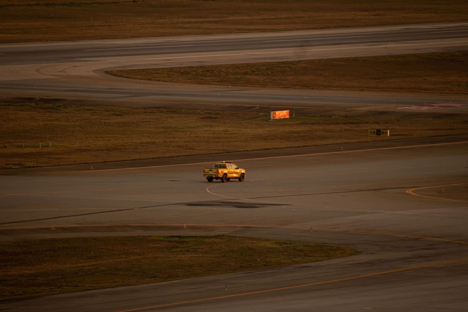 Runway at Harry Reid International Airport near Las Vegas